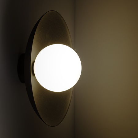 Tk Lighting SLATE BLACK GLASS kinkiet 1XG9