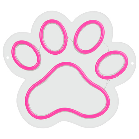 Dekoracja świetlna Neon LED łapa 25 x 22 cm