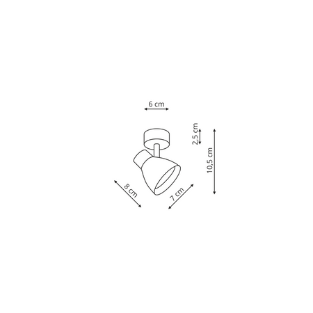 Light prestige Dravo 1 spot biały LP-9523/1WS WH