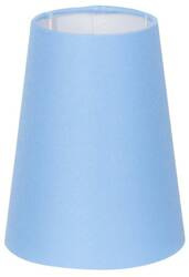 Abażur niebieski stożek 15x12cm E14 tkanina/PCV Cone Candellux 77-10490