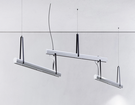 Kluś Lampa wisząca LED Tulip TU ADD ZW L=1131mm, DOT/Blenda, 43W, 3000K, DALI, SREBRNY