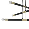 Lampa wisząca BASTONE BLACK / GOLD 6xE14