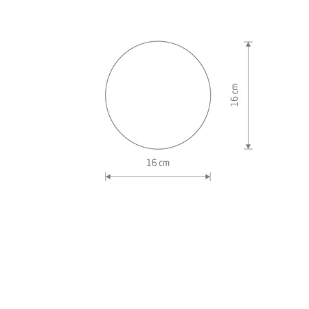 Nowodvorski Klosz biały CAMELEON SNOWBALL 160