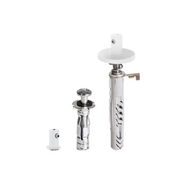 Kluś Zestaw mocowań FI-8-MR-1, biały, stal nierdzewna, aluminium