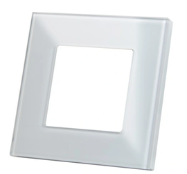 Szklana ramka pojedyncza SMART HOUSE biała