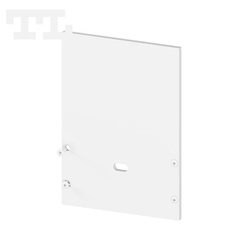 Zaślepka aluminiowa biała P23-3 + P23-4 + P23-6 z otworem (wkręty w komplecie) (nr kat 7723413)