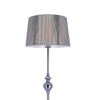 Lampa podłogowa srebrna nitkowy abażur 1xE27 Gillenia 51-11947