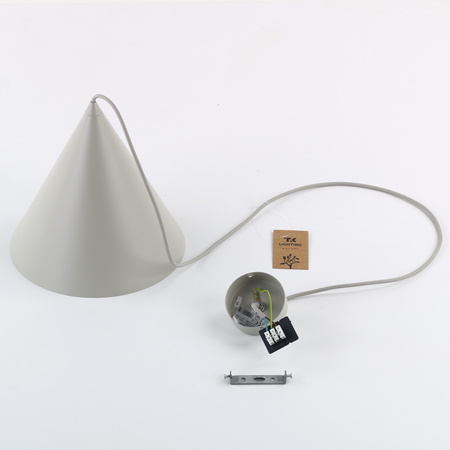 Lampa wisząca CONO Beige 1xE27