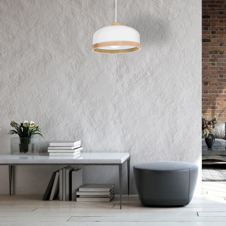 Lampa wisząca STUDIO WHITE 1xE27 biała