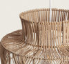 Naturalna Lampa wisząca Rattanowa zewnętrzna Oia Ø40cm Boho