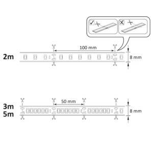 Zestaw taśma LED 24V 5m IP20 2700K zasilacz, włącznik ON/OFF