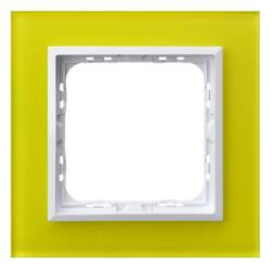 Ramka pojedyncza Ospel Sonata Limonka Szkło
