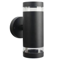 Kinkiet zewnętrzny RINO prosty czarny 2xGU10