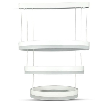 Oprawa Zwieszana LED V-TAC 82W Soft Light Chandelier Ściemnianie Biały VT-82-3 3000K 6500lm 3 Lata Gwarancji