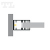 LED P10-3 Profil 2000 mm grafitowy lakierowany RAL 7016 (nr kat 86103027016)