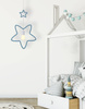 Single Ss Lampa Wisząca 1X20W E27 Iq Kids Niebieski