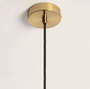 Lampa Wisząca Kryształ Blas 1xE14 Bursztynowa