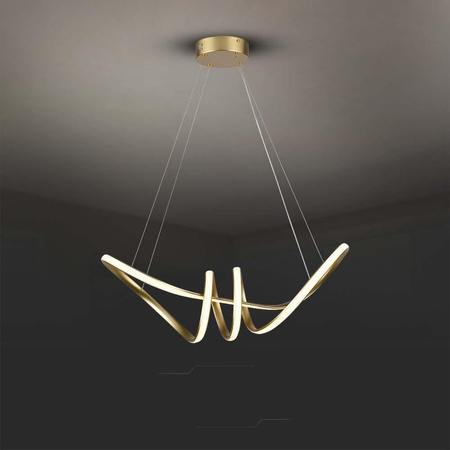 Oprawa Zwieszana V-TAC 24W LED Złoty Szampański VT-7798 3000K 3240lm