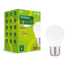 Żarówka LED G45 E27 7W KULKA ciepła 3000K