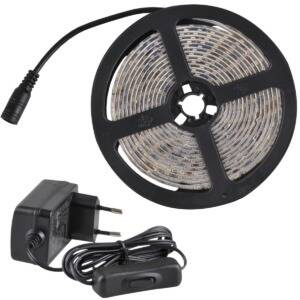 Zestaw taśma LED 24V 3m IP65 2700K zasilacz, włącznik ON/OFF