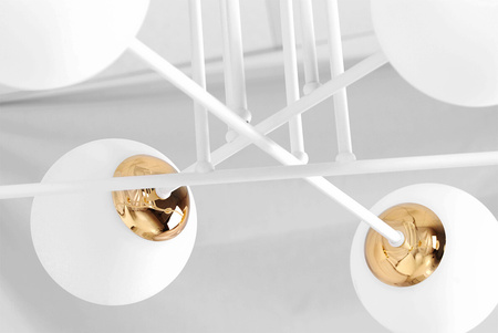 Lampa sufitowa w biało-złotym wydaniu K-5314 z serii ELMO