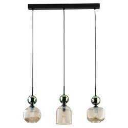 SOPHIA GREEN COGNAC LAMPA WISZĄCA 3XE14