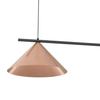 Lampa wisząca CAPITAL  CZARNY-MIEDZIANY 2XGX53