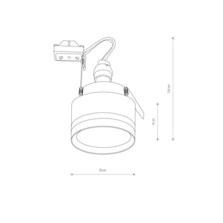 Oprawa podtynkowa MLJET biała Nowodvorski Lighting 10494