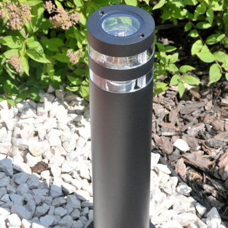 Lampa zewnętrzna RINO 74cm czarna 1xE27