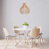 Klosz drewniany Harmony walec rattan