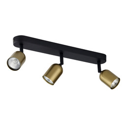 Lampa sufitowa TOP Black/Gold 3xGU10