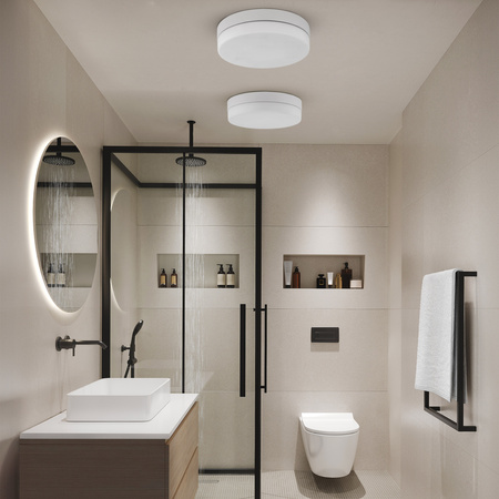 Plafon łazienkowy PORI White 2xE27 IP44