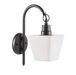 Kinkiet ogrodowy Oprawa Elewacyjna 1 x E27 czarny biały dół