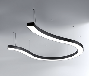 Oprawa MI-SNAKE-05, zwieszana, 136W, 4000K, bez zasilacza, 24VDC, IP20, czarny anoda