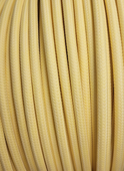 Dekoracyjny kabel w oplocie poliestrowym  2x0,75 Wanilia