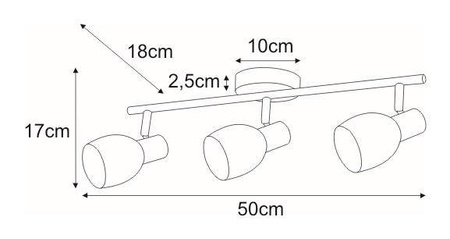 Reflektor / spot K-8001/3 z serii EMBO