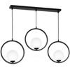 Lampa wisząca BOSTON 3xE14 czarna