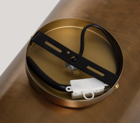 Stylowy Kinkiet z Metalu i Szkła Ishan II 1xE27 złoty