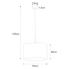 Lampa wisząca K-4340 z serii SIMONE GRAY
