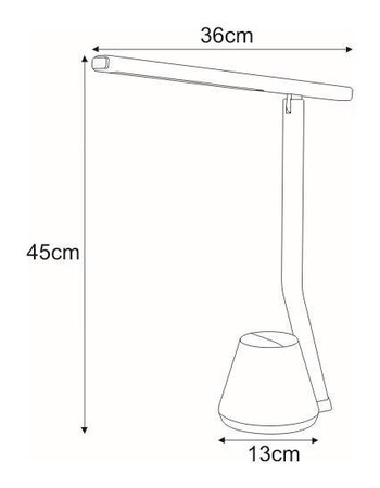 Lampka biurkowa K-BL1066 BIAŁY z serii KIKI