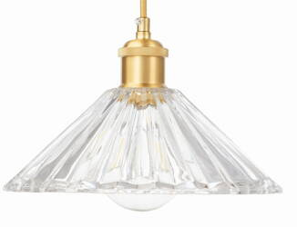 Lampa wisząca sufitowa szklana Japandi