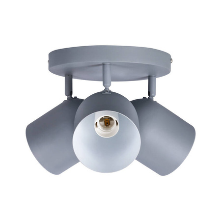 Lampa sufitowa 3xE27 szara 32cm AZURO 98-63236