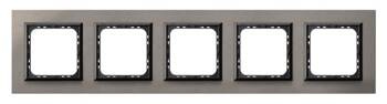 Ramka pięciokrotna Sonata Ospel Szczotkowana Satyna IP20