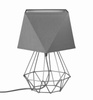 Lampka nocna Diament LOFT  GREY  abażur szary
