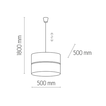 Nowoczesna lampa wisząca Linobianco juta biała