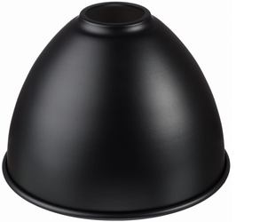 Klosz metalowy okrągły czarny kopuła E27 LOFT