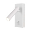 Oprawa LED V-TAC 2W Kinkiet Hotel Łóżko Włącznik Biały VT-402 3000K 150lm