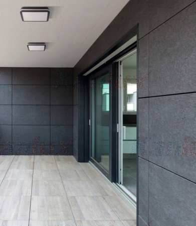 Plafoniera okrągła Led 18W 4000K IP54 antracyt