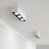 Lampa liniowa natynkowa 9W 4000K biało-czarna JDL-6T