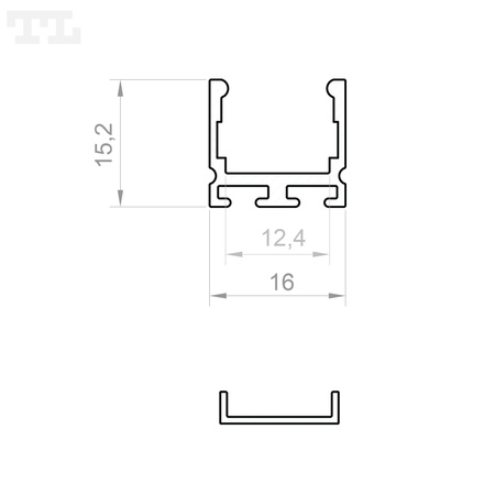 LED P5-4 Profil 1000 mm biały lakierowany (nr kat 865410)